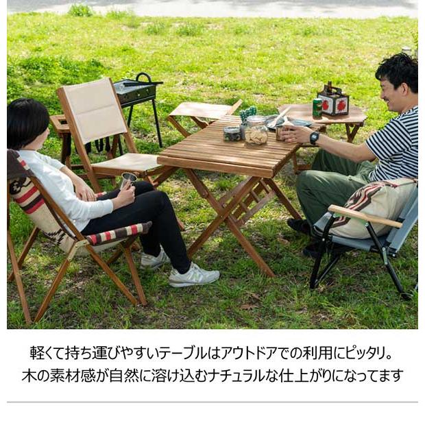 代引き不可】折りたたみテーブル キャンプ アウトドア ロールトップ