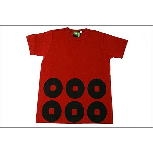 戦国武将tシャツ 真田幸村 六連銭 レディース Lサイズ 半袖 綿100 日本製 ワイン Uネック おもしろ Jjn3rmuxch ファッション Phoenix Ge