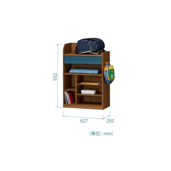 レビューで送料無料 ランドセルラック 収納棚 浅型タイプ ダークブラウン 幅627mm ランドキッズ 子供部屋 リビング プレゼント 高級感 Cafeduberry Com
