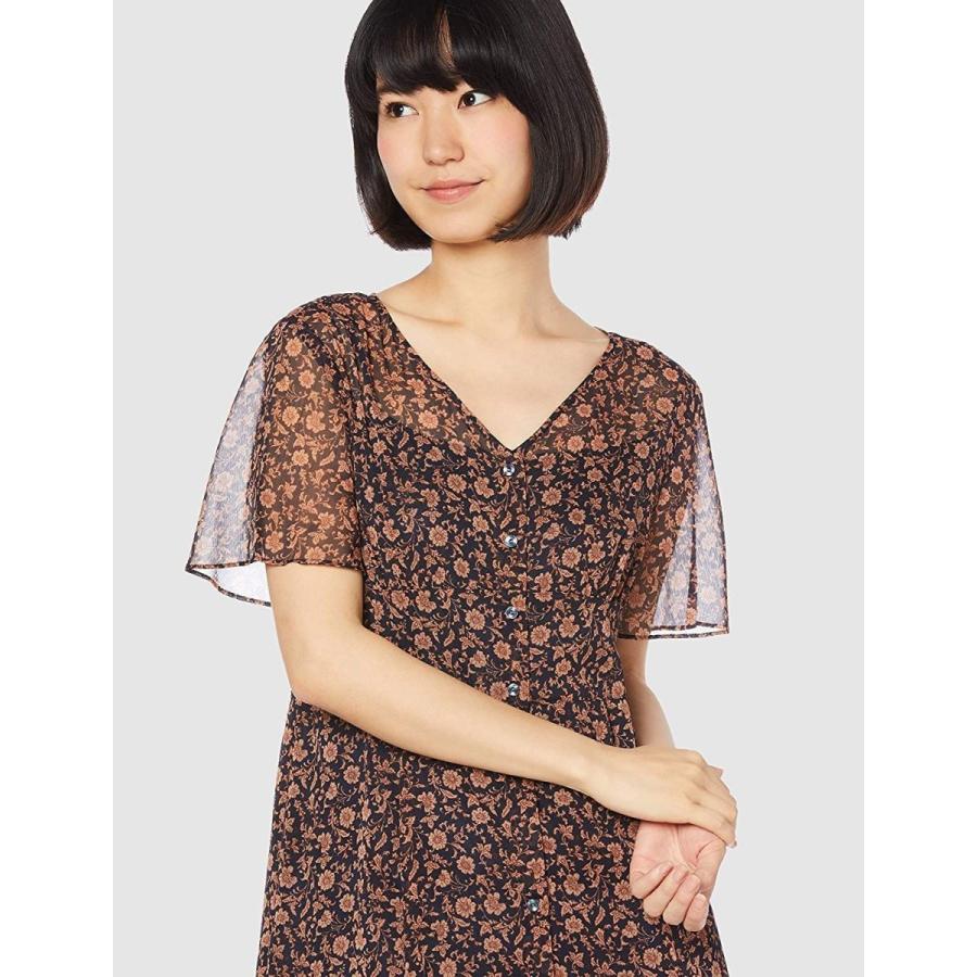 メーカー包装済 ナチュラルビューティーベーシック ワンピース フラワープリント マーメイドワンピース レディース ネイビーベース 日本 S 日本サイズ 偉大な Www Simon Page Com