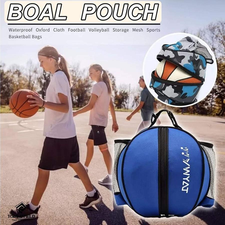 Tommyfield ボールバッグ ボールケース リュック サッカー バスケ バスケットボール ブルー 最大56 オフ バレー ボール 青 バッグ 一個