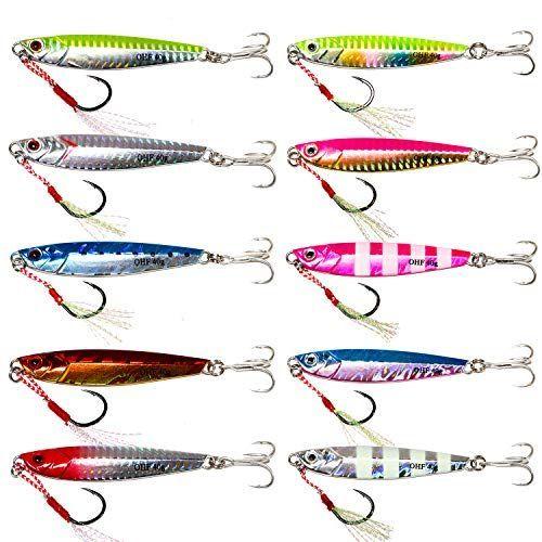 Ohf メタルジグ セット 30g 7 40g 8 メタルジグセット アシストフック付き ワラサ ブリ 釣り ジギング 40g10色セ スピンキャストリール Apsaojose Com Br