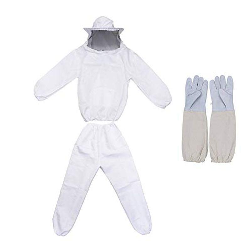 予約販売 防護服 MTH養蜂用 蜂防護服 セット白ワンサイズ 3点 予約販売 防護服 MTH養蜂用 蜂防護服 セット白ワンサイズ 3点