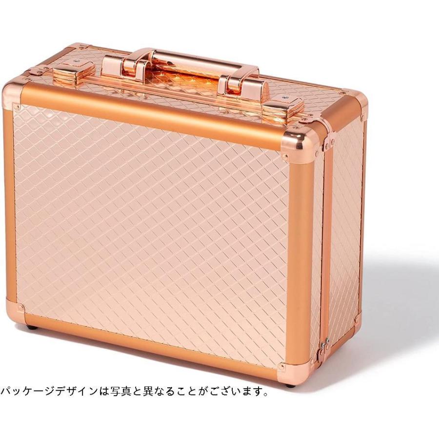 名作 Francfranc フランフラン 公式 ヴァリーズ ハリウッドボックス Sサイズ コッパーメイクボックス 鏡付き Ledライト 化粧箱 コスメ収納 自動点灯センサー付き Cienciadigitaleditorial Com
