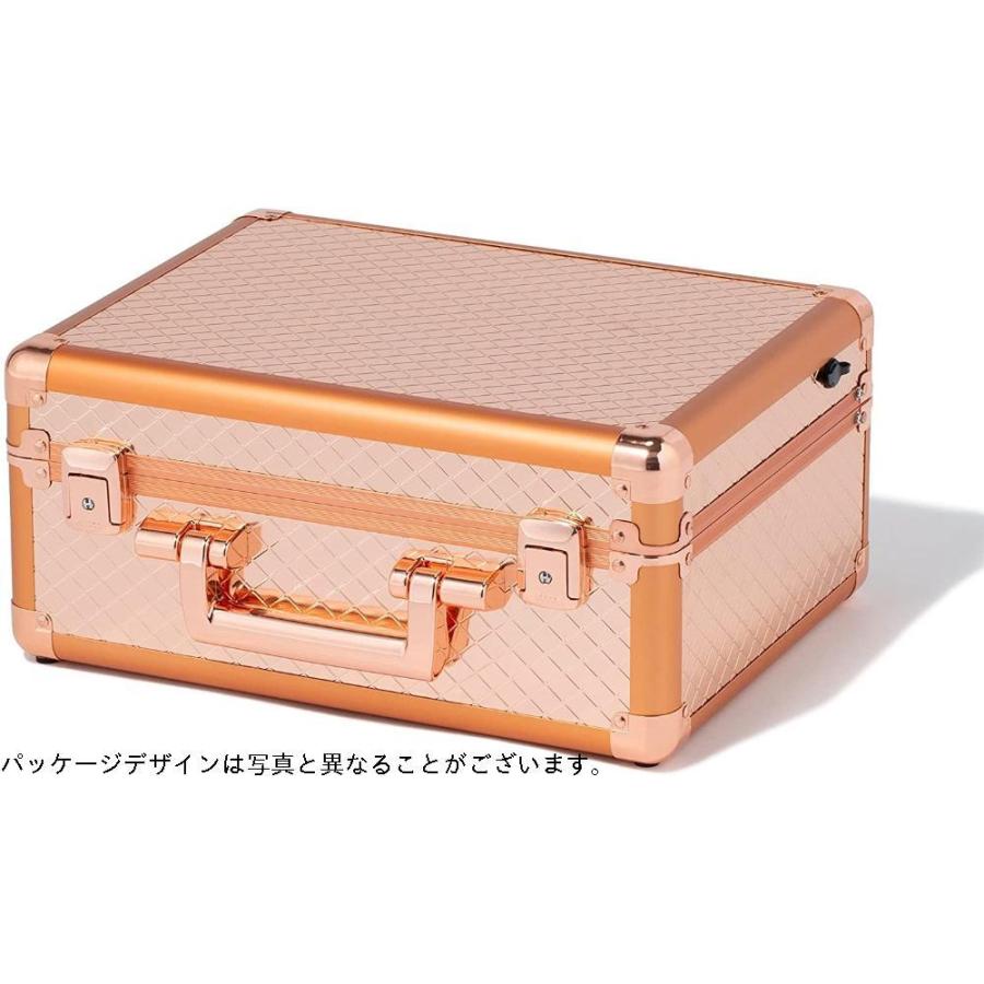 名作 Francfranc フランフラン 公式 ヴァリーズ ハリウッドボックス Sサイズ コッパーメイクボックス 鏡付き Ledライト 化粧箱 コスメ収納 自動点灯センサー付き Cienciadigitaleditorial Com