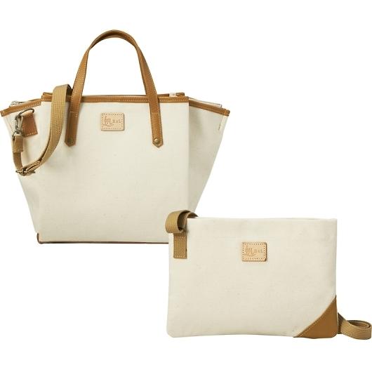 Hal 倉敷産帆布 姫路レザー プリーツショルダーバッグ サコッシュ Hal Hal800 Be レディース