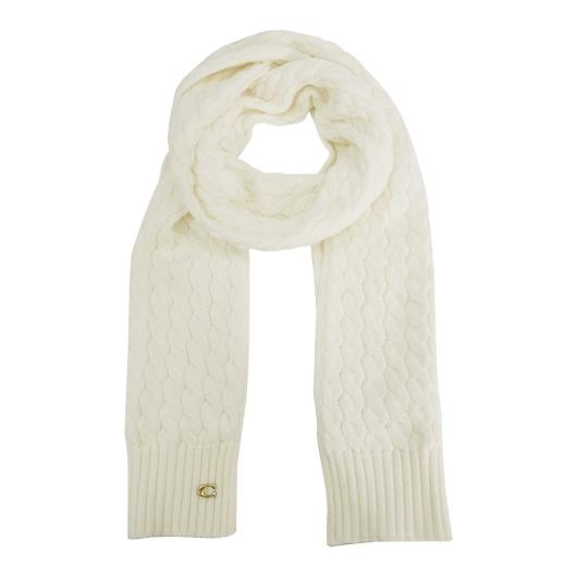 COACH（コーチ） マフラー CABLE KNIT SCARF CHALK チョーク系