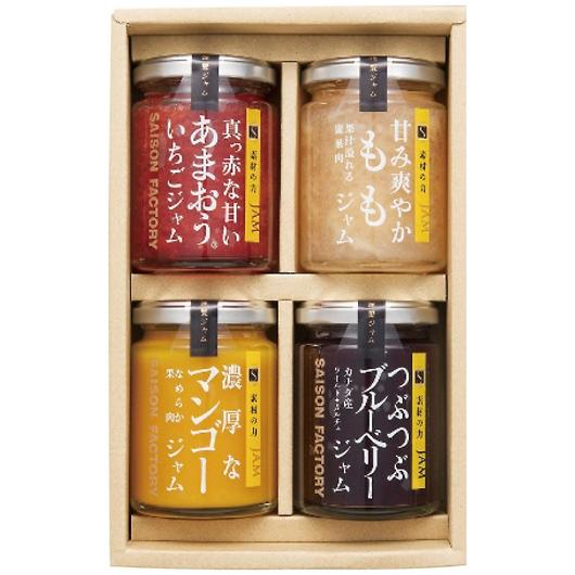 セゾンファクトリー 謹製ジャム4個詰合せ SJK-30NI : 通信販売 ダブル
