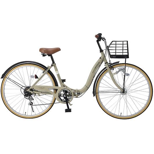 未使用品　折り畳みシティサイクル　Mypallas 26インチ　MC509 26,180円 MYPALLAS My Pallas マイパラス MC-509-SA PRIMEVERE オートライト 折