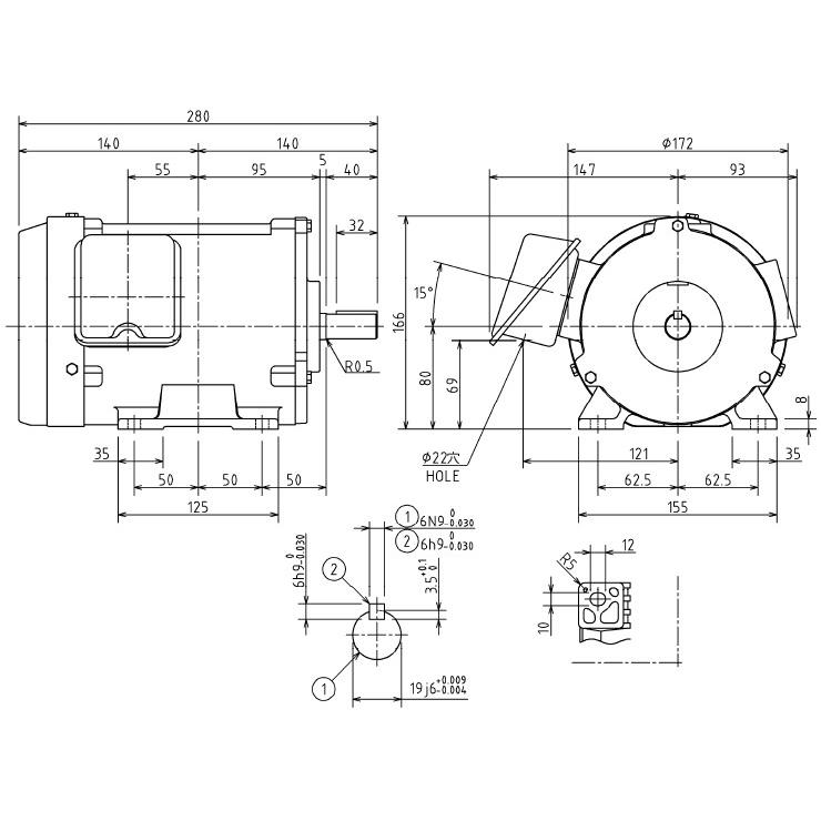 東芝 IKH3-FBKA21E-4P-0.75KW 200V 三相モーター 屋内 全閉外 東芝 IKH3-FBKA21E-4P-0.75KW 200V 三相モーター 屋内 全閉外