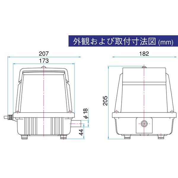 日東工器 メドー ブロワー エアーポンプ LA-40C 浄化槽 ブロアー 日東工器 メドー ブロワー エアーポンプ LA-40C 浄化槽 ブロアー