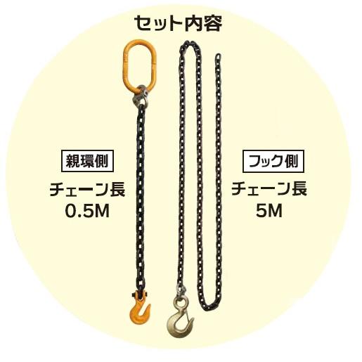 HHH スリーエッチ 石吊り 石材吊り 石工チェーンスリング 0.5t