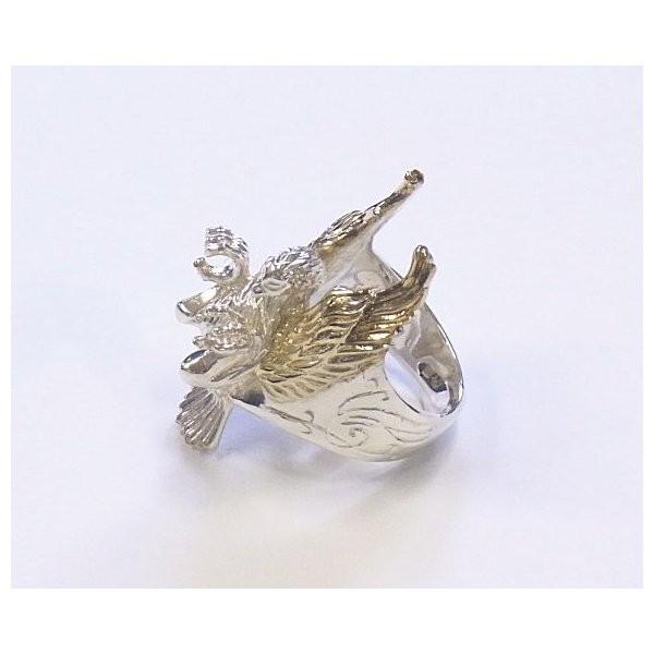 シルバーアクセサリー シルバー925  シルバー リング/指輪 プレイヤーフェザーシングＧ狼 ウルフ ウルフマンbrs WOLFMAN B.R.S ウルフマンブラザーズ wolfmanbrsの画像