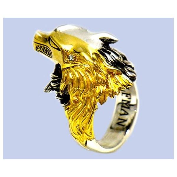 シルバーアクセサリー ウルフマン ウルフマンbrs WOLFMAN B.R.S [指輪][リング] ダークナイツウルフリング/ＨＧの画像