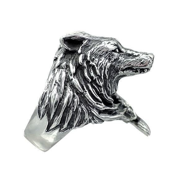 シルバーアクセサリー ウルフマン ウルフマンbrs WOLFMAN B.R.S [指輪][リング] ロンリーウルフリング/メンズの画像
