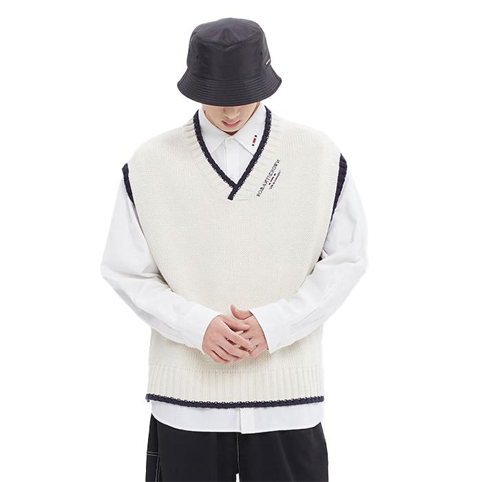 出産祝いなども豊富 ニット 学生服 メンズファッション ベスト 22fr Vest Button Side ニットベスト 学生服 メンズ Crown ロマンティッククラウン Romantic 韓国ブランド ベスト ジレ