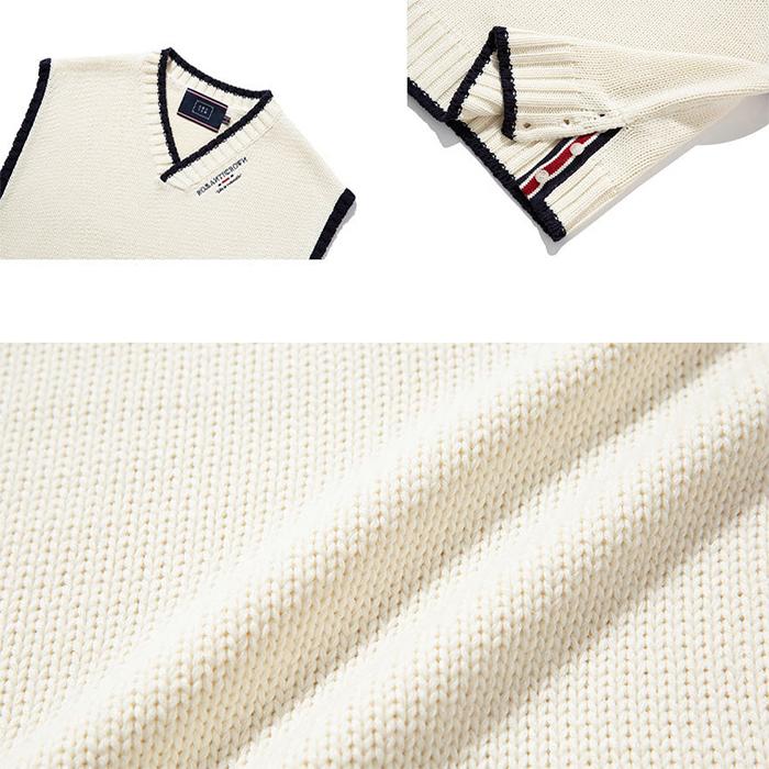 出産祝いなども豊富 ニット 学生服 メンズファッション ベスト 22fr Vest Button Side ニットベスト 学生服 メンズ Crown ロマンティッククラウン Romantic 韓国ブランド ベスト ジレ