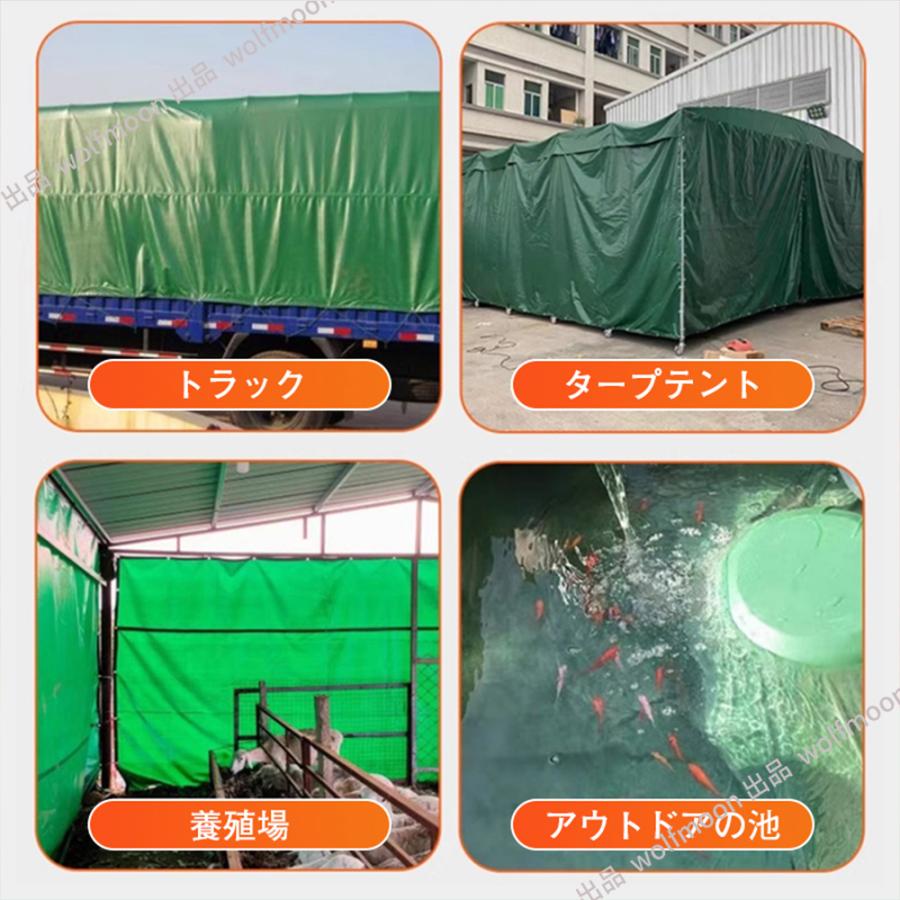 軽トラックシート 荷台シート トラックシート 2m×2m 3x3m 3m×4m 1t 1.5t 2t対応 寒さ熱さに耐久があり 長持ち 無臭で高強度糸を使用 10mのロープ付属｜wolfmoon｜14