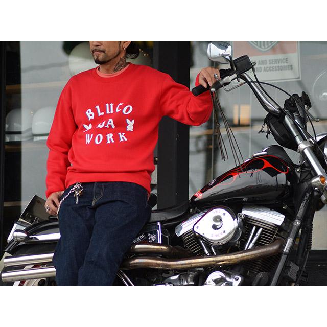 全4色【BLUCO/ブルコ】2023AW「Sweat Shirts”DA”/スウェットシャツ”DA”」(1211)(BWG/UNCROWD/アンクラウド/アメカジ/ハーレー/バイカー/ウルフパック) |  | 12