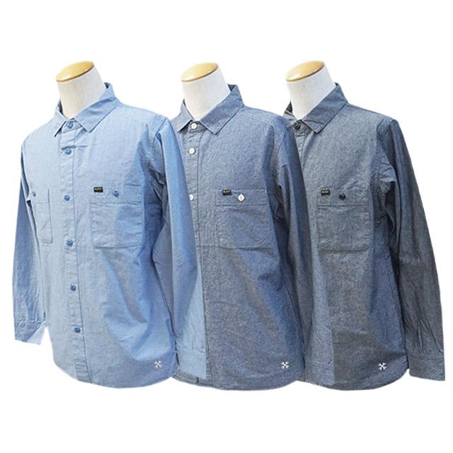 全3色【BLUCO/ブルコ】2024SS「Chambray L/S Work Shirts/シャンブレー