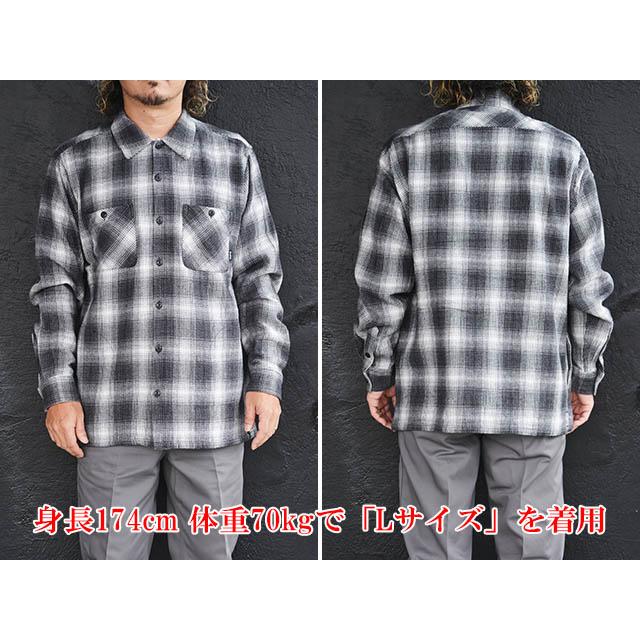 全3色【BLUCO/ブルコ】2024AW「Ombre Check flannel Shirts/オンブレ