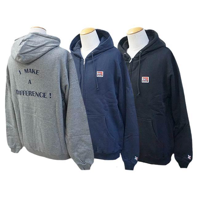 全3色【BLUCO/ブルコ】2024AW「Heavy Pile Sweat Zip Hoodie”DIFFRENCE 