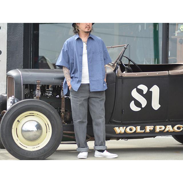 30% OFF)全4色【BLUCO/ブルコ】2025SS「Garage S/S Stripe Work Shirts
