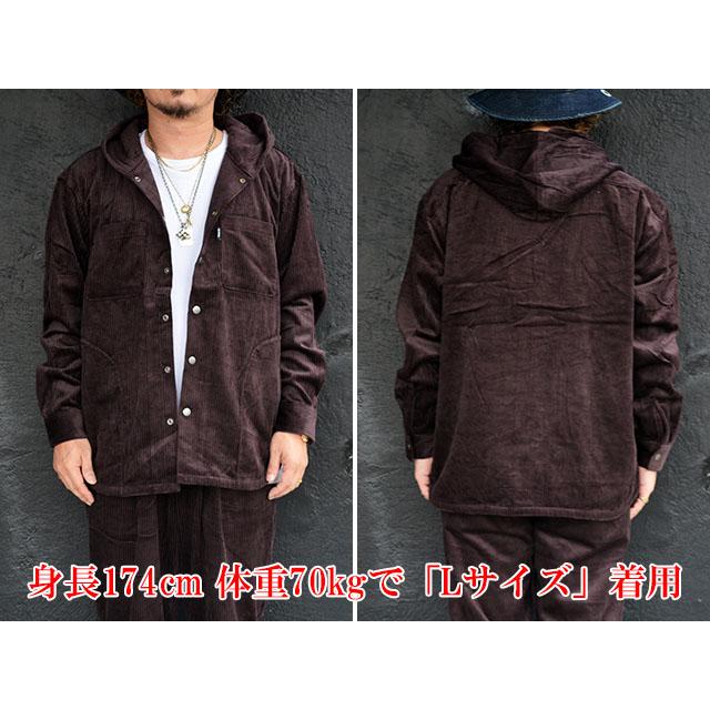 30% OFF)全3色【BLUCO/ブルコ】2025AW「Corduroy Hooded Shirts
