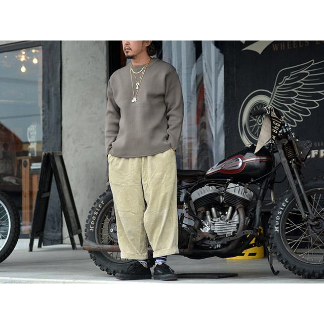 30% OFF)全3色【BLUCO/ブルコ】2025AW「Crew Neck Rib Knit Sweater 