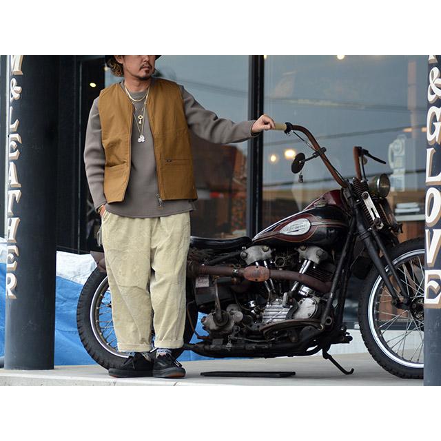 全3色【BLUCO/ブルコ】2025AW「V Neck Duck Vest/Vネックダックベスト