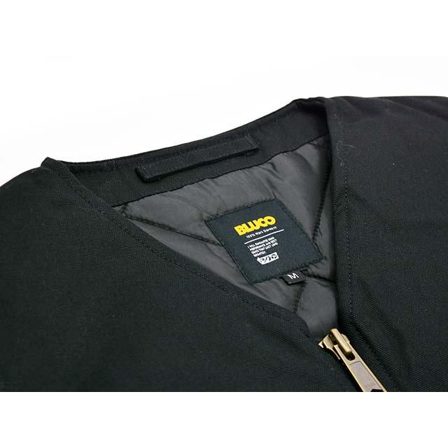 全3色【BLUCO/ブルコ】2025AW「V Neck Duck Vest/Vネックダックベスト