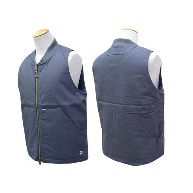 全3色【BLUCO/ブルコ】2025AW「Rib Collar Duck Vest/リブカラーダック