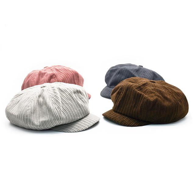 全4色【BLUCO/ブルコ】2025AW「Corduroy Newsboy Cap/コーデュロイ