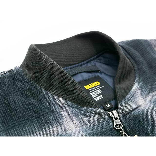 全2色【BLUCO/ブルコ】2025AW「Ombre Check Bomber Jacket/オンブレ