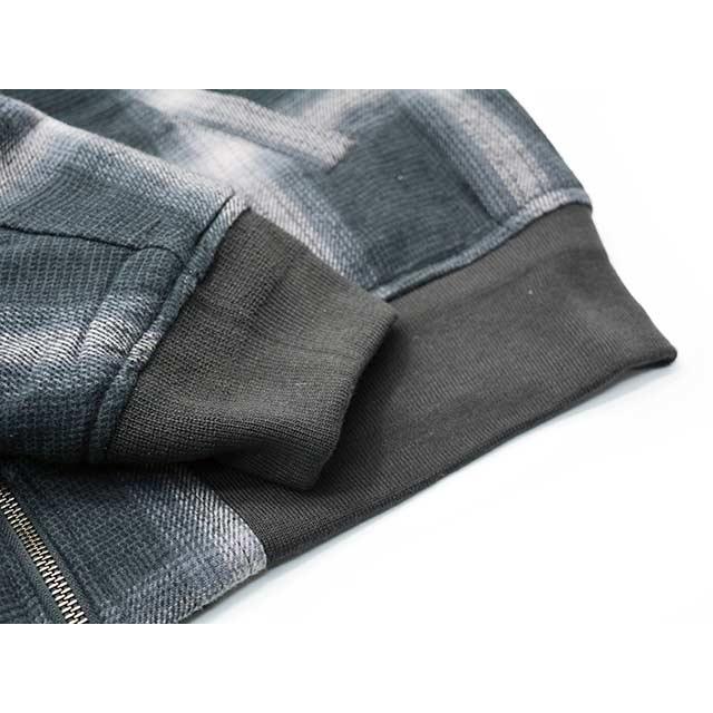 全2色【BLUCO/ブルコ】2025AW「Ombre Check Bomber Jacket/オンブレ