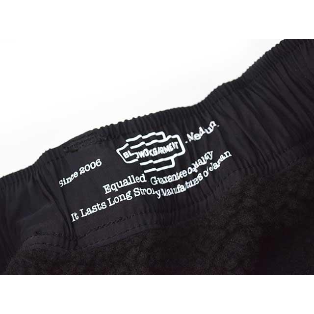 全4色【BLUCO/ブルコ】2025AW「Nylon Sheep Boa Pants/ナイロン