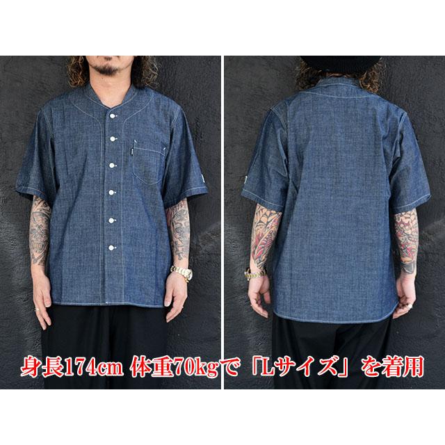 【ブルー】B2730 PMカラーコンビワークシャツ 全3色【BLUCO/ブルコ】2024SS「Chambray L/S Work Shirts/シャンブレー