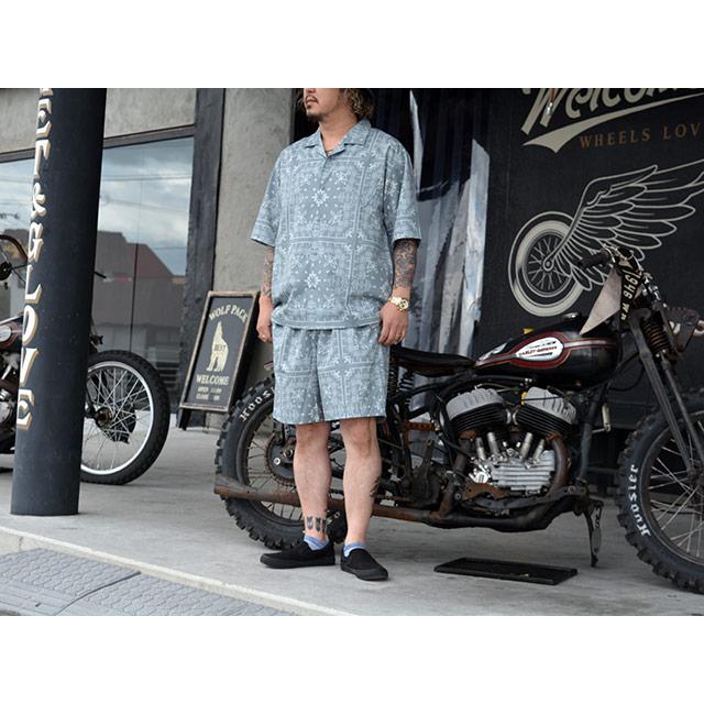 全2色【BLUCO/ブルコ】2026SS「Open Collar S/S Shirt”BANDANA