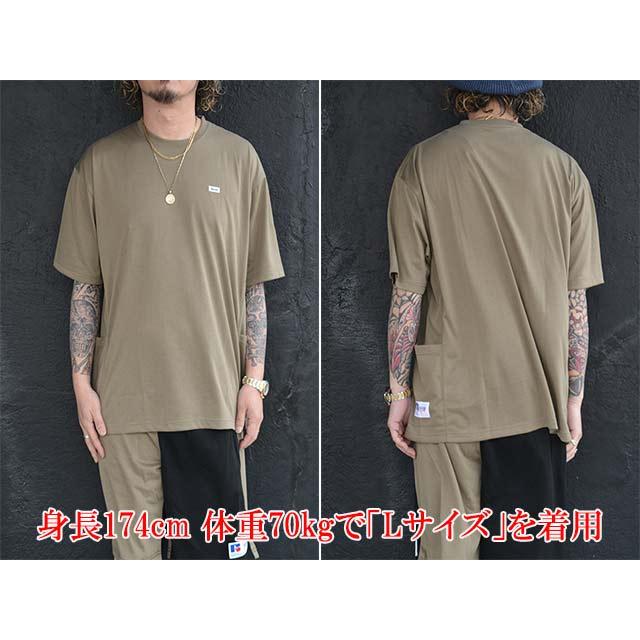 XLサイズ　ブルコ　BLUCO ノーカラージャケット　オリーブ　コラボ新品未使用 全3色【BLUCO/ブルコ】2026SS「Over Size Function Side Pocket Tee