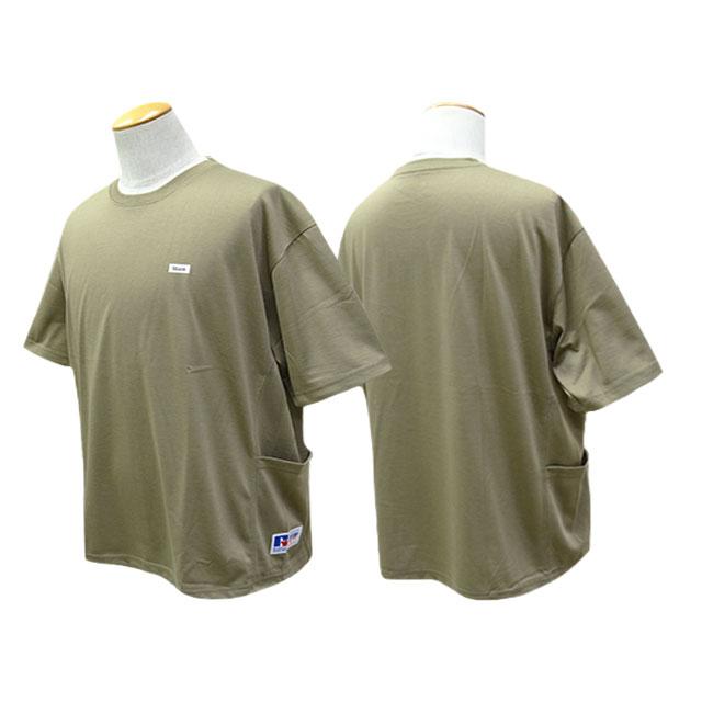 XLサイズ　ブルコ　BLUCO ノーカラージャケット　オリーブ　コラボ新品未使用 全3色【BLUCO/ブルコ】2026SS「Over Size Function Side Pocket Tee