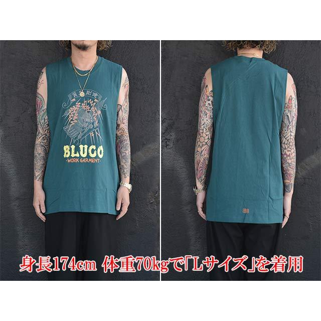 全4色【BLUCO/ブルコ】2026SS「No Sleeve Print Tee”遊鷹