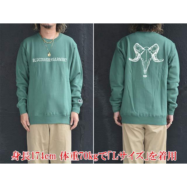 全3色【BLUCO/ブルコ】2026AW「Sweat Shirt”BONES”/スウェットシャツ