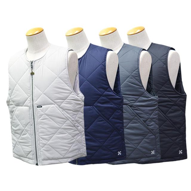 全4色【BLUCO/ブルコ】2026AW「Nylon Ripstop Quilted Vest/ナイロン
