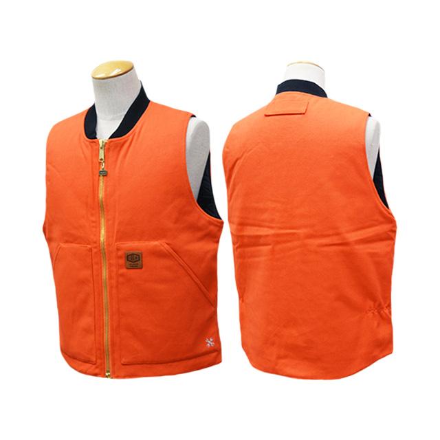 全4色【BLUCO/ブルコ】2026AW「Rib Collar Duck Vest/リブカラーダック