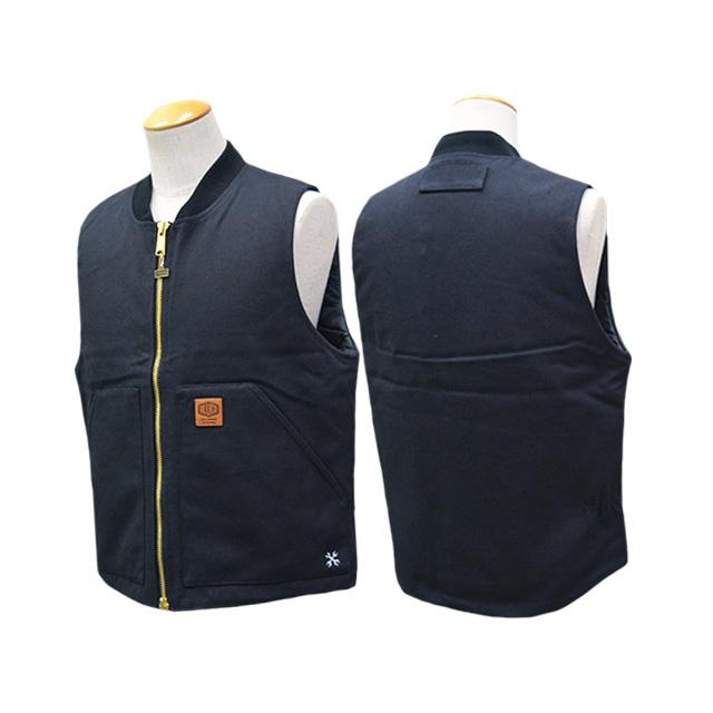 BLUCO ブラック リブベスト S 全4色【BLUCO/ブルコ】2026AW「Rib Collar Duck Vest/リブカラーダック
