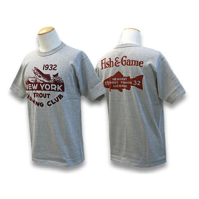 全2色【FREE WHEELERS/フリーホイーラーズ】2022SP「Short Sleeve Crew Neck Tee”1932 FISH&GAME」(2225002)(アメカジ/ハーレー/WOLF PACK/ウルフパック) |  | 03
