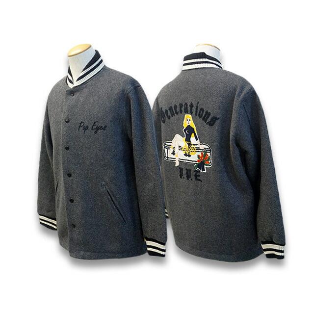 【POP EYES/ポップアイズ】2022AW「Generations Club Jacket/ジェネレーションクラブジャケット」(アンチェンジングラブ/ミスターX/ウルフパック)の画像