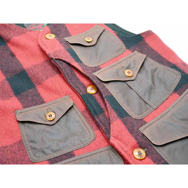 【FREE WHEELERS/フリーホイーラーズ】2023FW「Hunting Vest”UTICA”/ハンティングベスト”ユーティカ”」(2331007)(アメカジ/アウトドア/ウルフパック) |  | 04