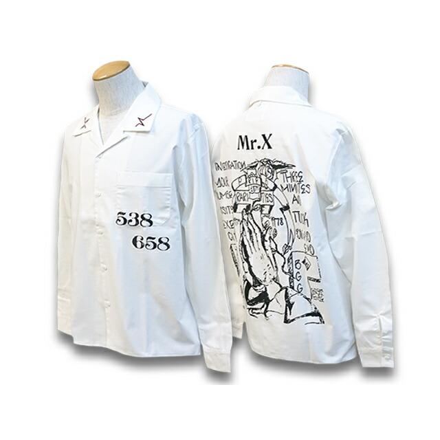 MISTER X/ミスターエックス】2023SS「L/S Open Collar Shirts”Fuck the