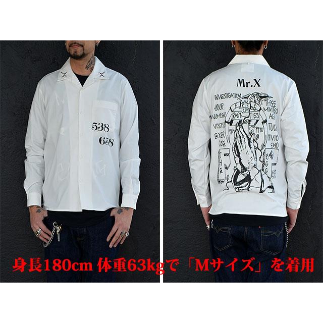 MISTER X/ミスターエックス】2023SS「L/S Open Collar Shirts”Fuck the